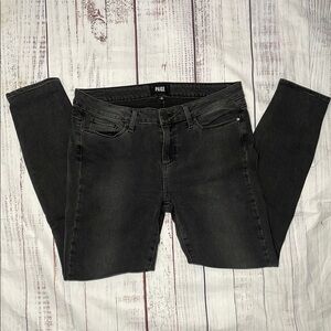 PAIGE Black Skinny Jeans Stretchy Denim